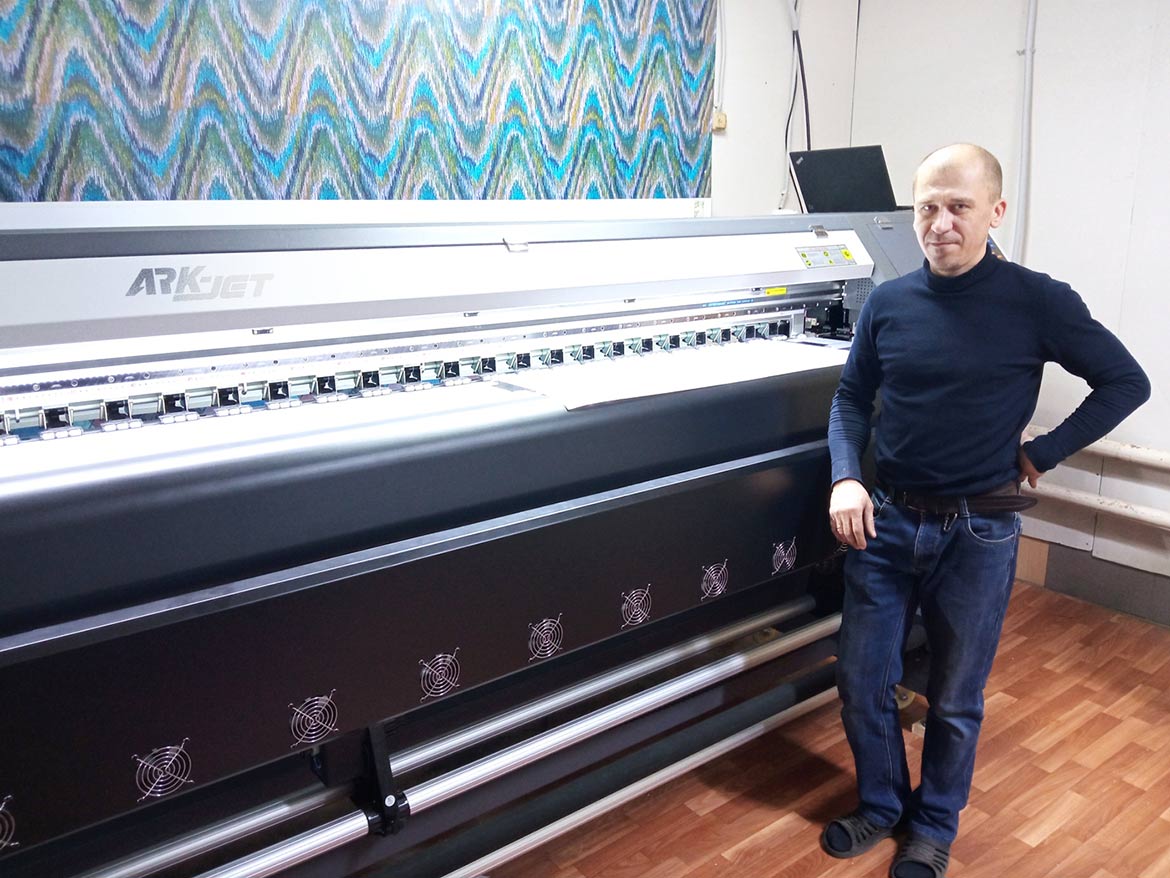 Запуск первого ARK-JET SOL 3200 на головках EPSON I3200-E1 ARK-JET SOL 3200